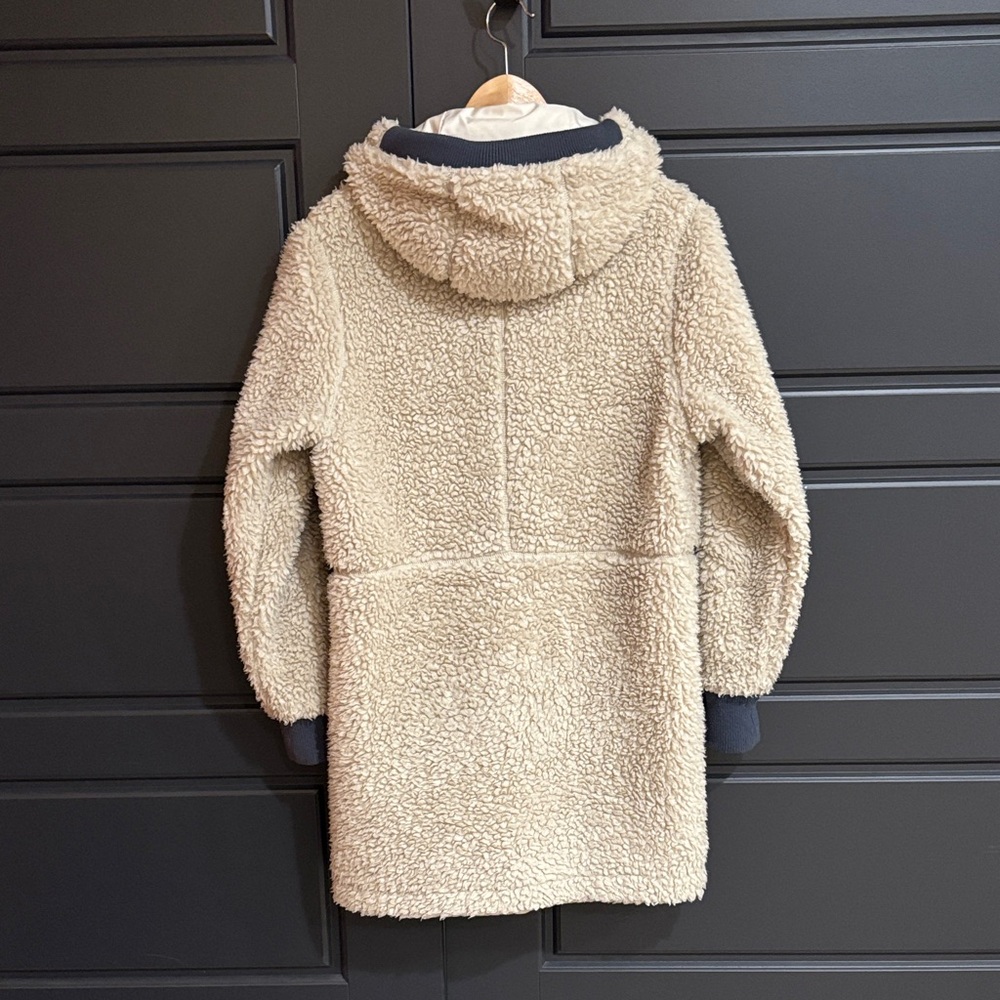 Patagonia Cream Fleece Hooded Jacket - Picture 3 of 3
